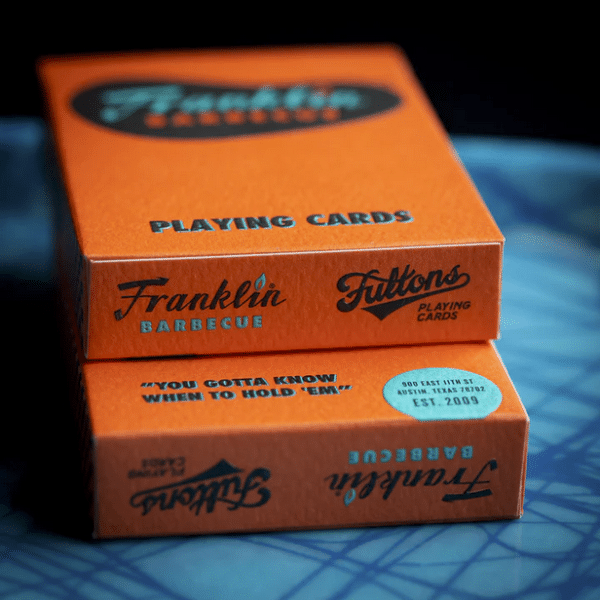 Franklin BBQ Classic Orange Playing Cards by Fulton - Image 14