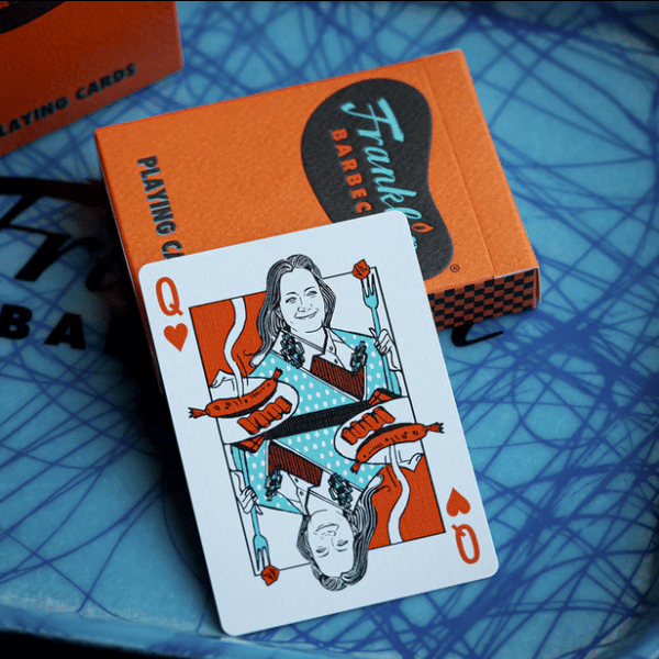 Franklin BBQ Classic Orange Playing Cards by Fulton - Image 13