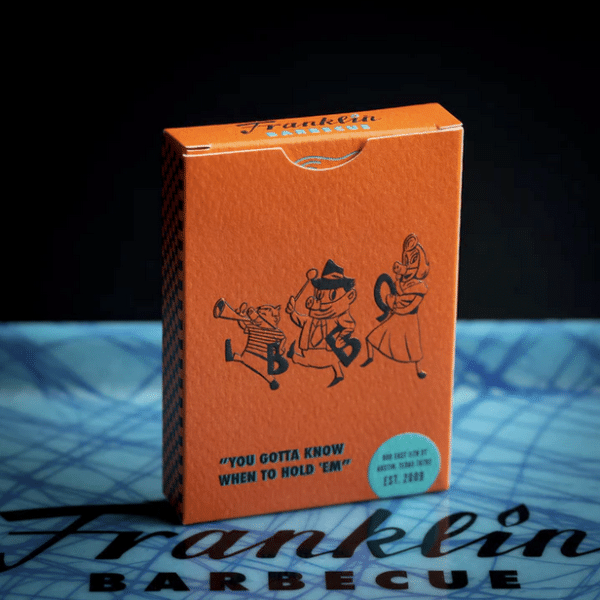 Franklin BBQ Classic Orange Playing Cards by Fulton - Image 3