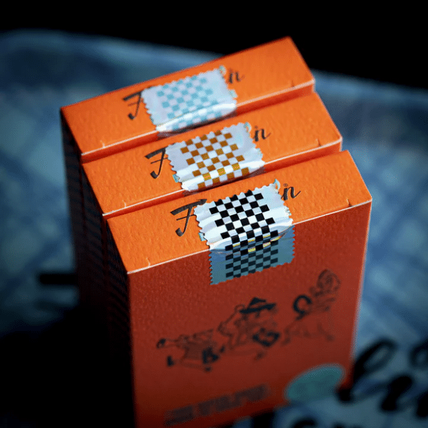 Franklin BBQ Classic Orange Limited Edition Gilded- Aqua Playing Cards by Fulton - Image 11
