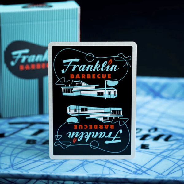 Franklin BBQ Retro Black Gilded Limited Edition-Gold Playing Cards by Fulton - Image 6