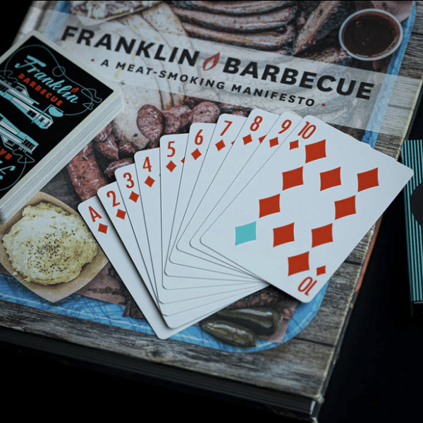 Franklin BBQ Retro Black Gilded Limited Edition-Gold Playing Cards by Fulton - Image 2