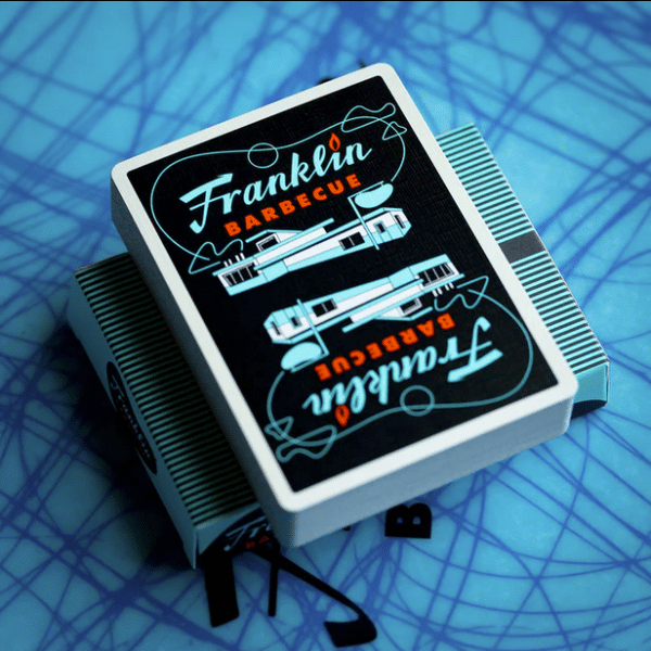 Franklin BBQ Retro Black Playing Cards by Fulton - Image 2