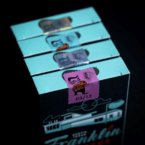 Franklin BBQ Retro Black Gilded Limited Edition-Gold Playing Cards by Fulton - Image 10