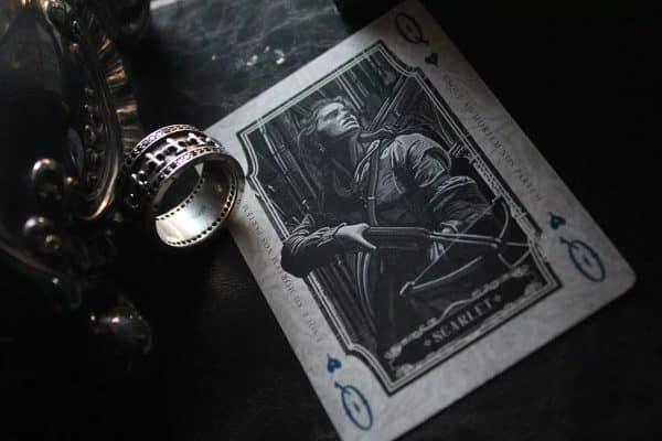 Iron Hollow-Ravenclaw Silver Gilt Edged Playing Cards by Nicolai Aaroe - Image 12