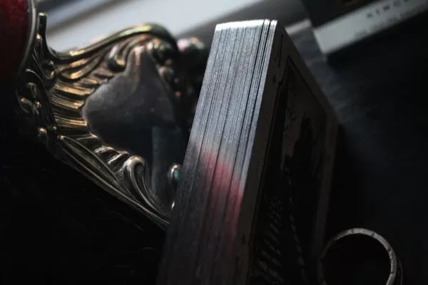 Iron Hollow-Ravenclaw Silver Gilt Edged Playing Cards by Nicolai Aaroe - Image 3