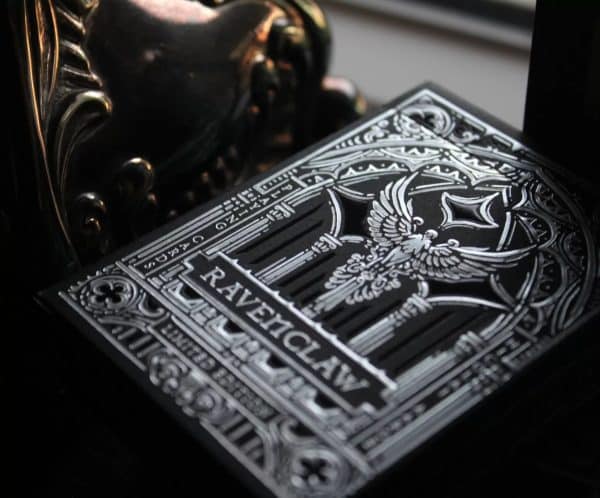 Iron Hollow-Ravenclaw Silver Gilt Edged Playing Cards by Nicolai Aaroe