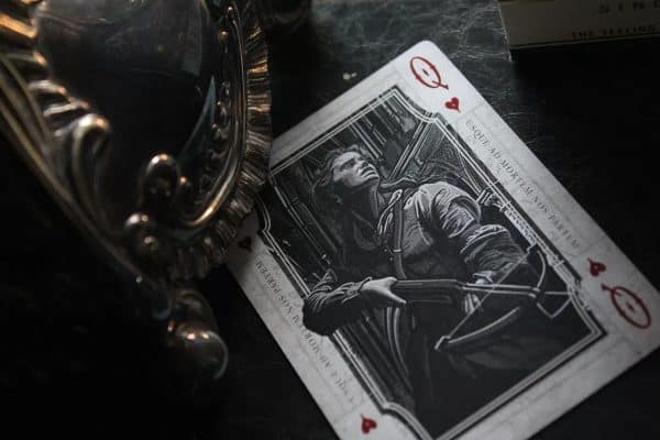 Iron Hollow-Scarlet Red Gilt Edged Playing Cards by Nicolai Aaroe - Image 13