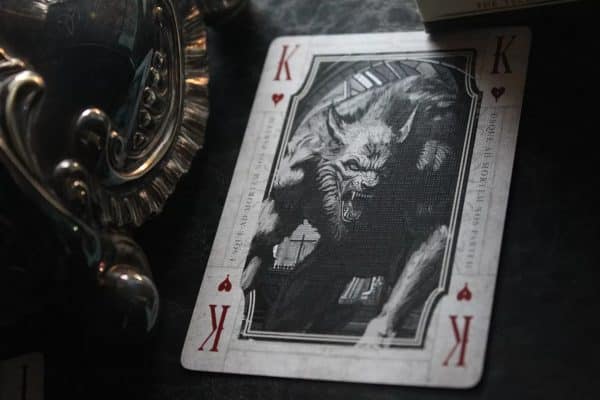 Iron Hollow-Scarlet Red Gilt Edged Playing Cards by Nicolai Aaroe - Image 10