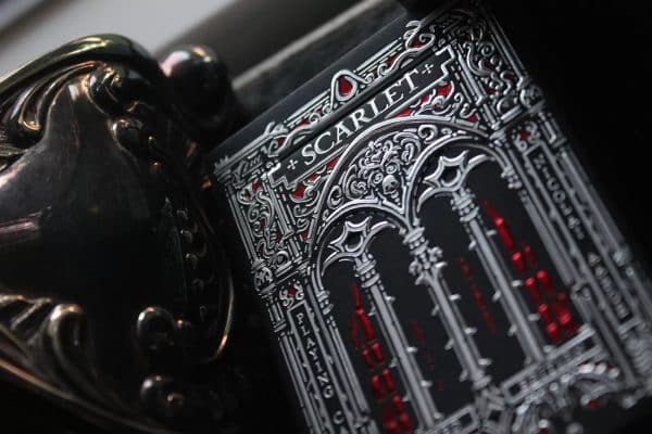 Iron Hollow-Scarlet Red Gilt Edged Playing Cards by Nicolai Aaroe - Image 7