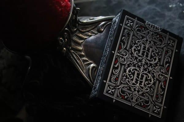 Iron Hollow-Scarlet Red Gilt Edged Playing Cards by Nicolai Aaroe - Image 6