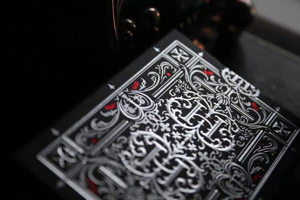 Iron Hollow-Scarlet Red Gilt Edged Playing Cards by Nicolai Aaroe - Image 5