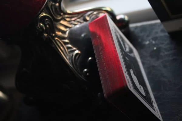 Iron Hollow-Scarlet Red Gilt Edged Playing Cards by Nicolai Aaroe - Image 3