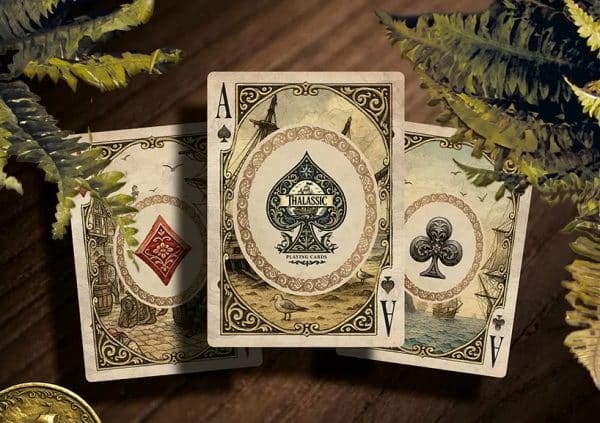 Thalassic- Blue Lagoon Playing Cards Blue Gilt Edged by Marianne Larsen - Image 11