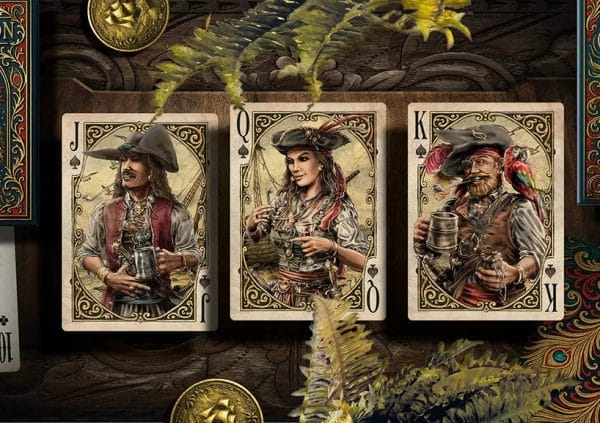 Thalassic- Blue Lagoon Playing Cards Blue Gilt Edged by Marianne Larsen - Image 8