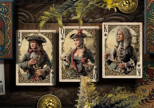 Thalassic- Blue Lagoon Playing Cards Blue Gilt Edged by Marianne Larsen - Image 6