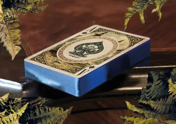 Thalassic- Blue Lagoon Playing Cards Blue Gilt Edged by Marianne Larsen - Image 3