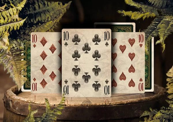 Thalassic- Green Galleon Playing Cards Green Gilt Edged by Marianne Larsen - Image 16