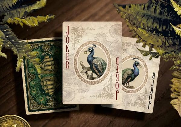 Thalassic- Green Galleon Playing Cards Green Gilt Edged by Marianne Larsen - Image 15