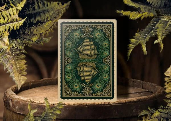 Thalassic- Green Galleon Playing Cards Green Gilt Edged by Marianne Larsen - Image 14