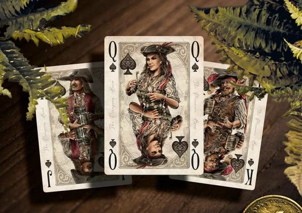 Thalassic- Green Galleon Playing Cards Green Gilt Edged by Marianne Larsen - Image 10