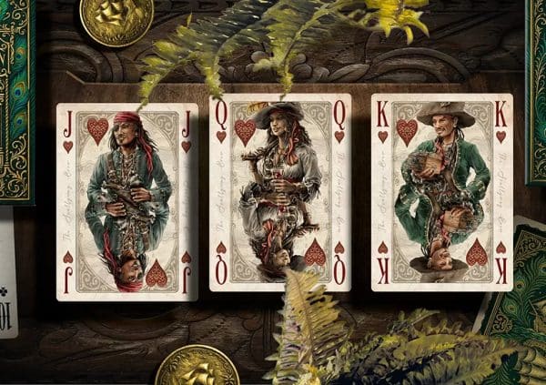 Thalassic- Green Galleon Playing Cards Green Gilt Edged by Marianne Larsen - Image 4