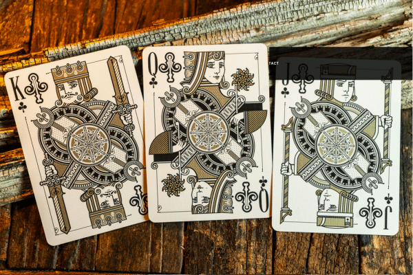 Golden Arrow | Burgundy Gilded Edt Playing Cards by Kings Wild Project Inc - Image 2