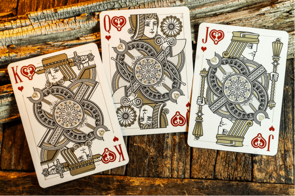 Golden Arrow | Burgundy Gilded Edt Playing Cards by Kings Wild Project Inc - Image 4