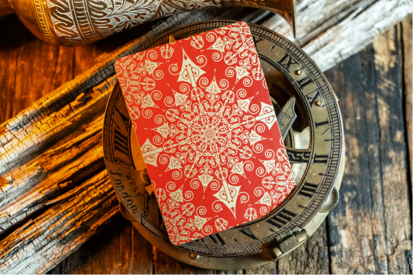 Golden Arrow | Burgundy Gilded Edt Playing Cards by Kings Wild Project Inc - Image 7