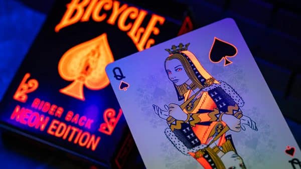 Bicycle Neon Solar-Orange Rider Back Playing Cards by USPCC - Image 6