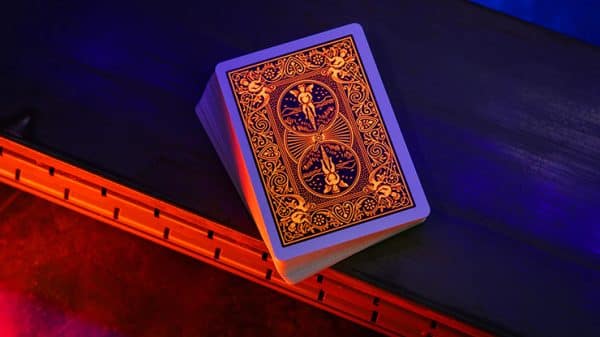 Bicycle Neon Solar-Orange Rider Back Playing Cards by USPCC - Image 2