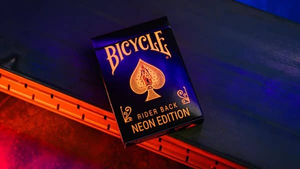 Bicycle Neon Solar-Orange Rider Back Playing Cards by USPCC