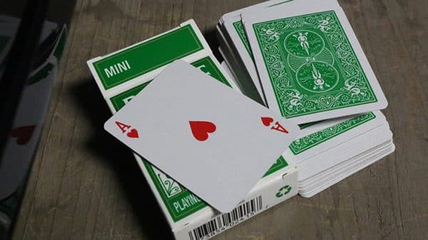Mini Bicycle Cards (Green) Playing Cards by USPCC - Image 3