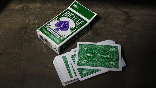Mini Bicycle Cards (Green) Playing Cards by USPCC - Image 2