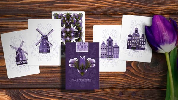 Grand Tulip Purple Playing Cards by Dutch Card House - Image 3