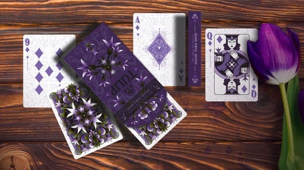 Grand Tulip Purple Playing Cards by Dutch Card House - Image 2