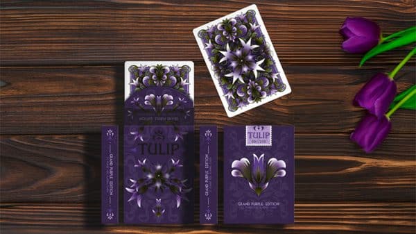 Grand Tulip Purple Playing Cards by Dutch Card House