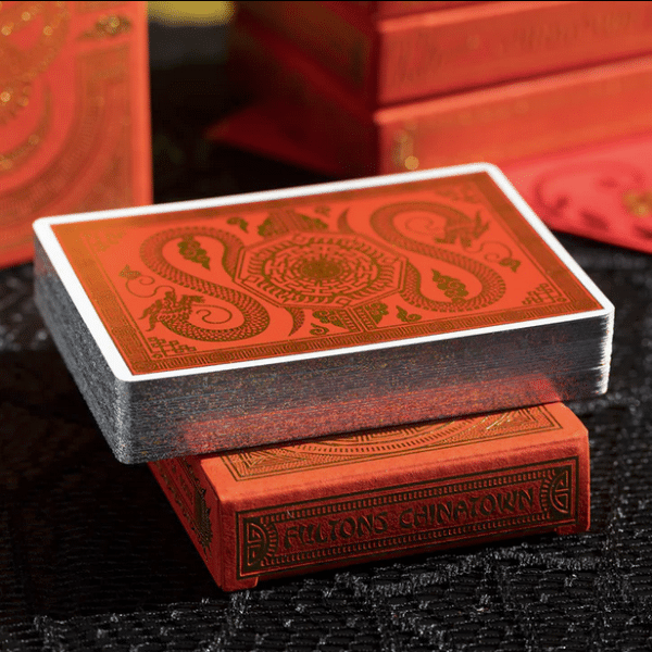 Fultons Chinatown V2 Limited Gilded Edition- Silver Playing Cards by Fulton