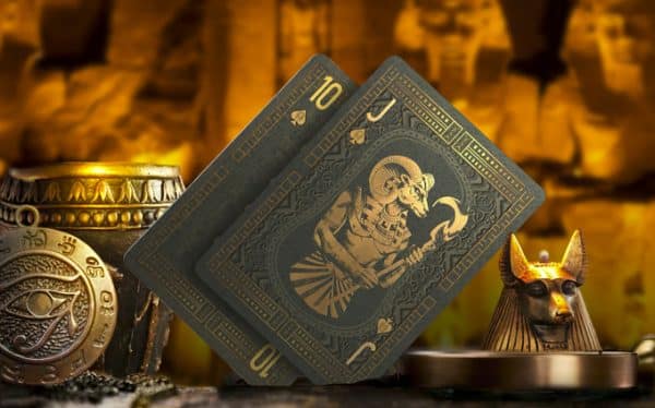 Egypt Mythology Playing Cards-Black Edition Nile by F.C. Designs - Image 2