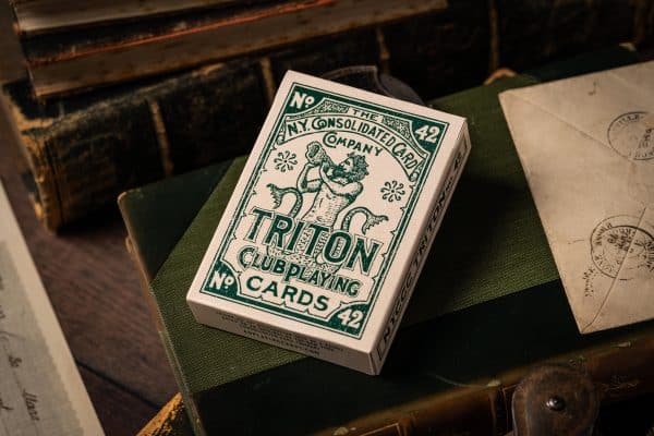 Triton 42 Club Playing Cards –Antique Restoration (sea green) by A Haines - Image 16