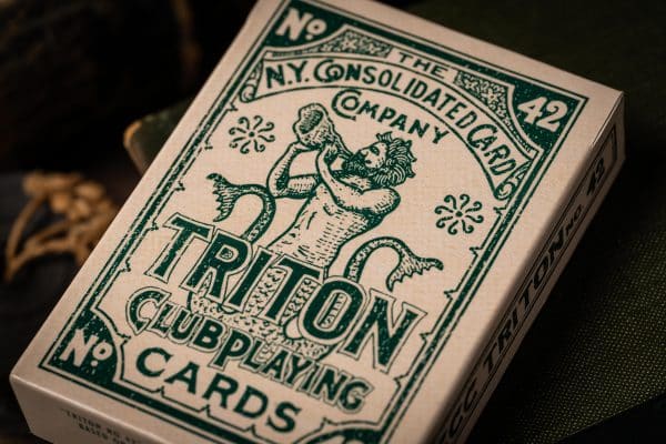 Triton 42 Club Playing Cards –Antique Restoration (sea green) by A Haines - Image 12