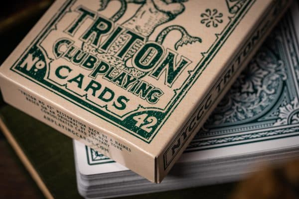 Triton 42 Club Playing Cards –Antique Restoration (sea green) by A Haines - Image 10