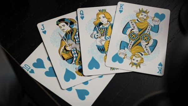 Bicycle Cool Blue Neon Rider Back Playing Cardsby USPCC - Image 5