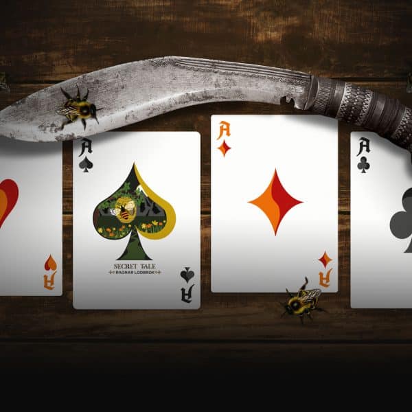 Secret Tale Ragnar - Black Bee deck - GILDED Playing Cards by Dutch Card House - Image 9