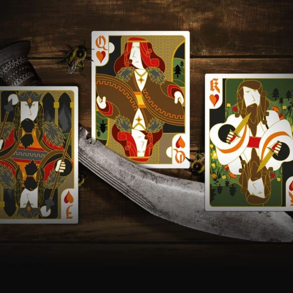 Secret Tale Ragnar - Black Bee deck - GILDED Playing Cards by Dutch Card House - Image 6