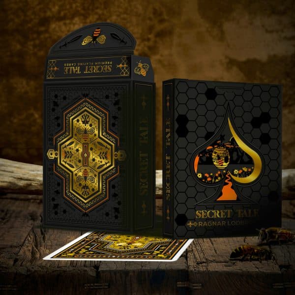 Secret Tale Ragnar - Black Bee deck - GILDED Playing Cards by Dutch Card House - Image 4