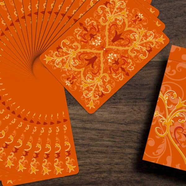 Tulip Playing Cards- Orange borderless by Dutch Card House - Image 4