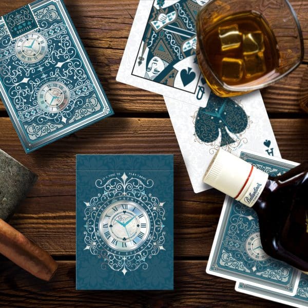 Time to Play - Blue collector's deck Playing Cards by Dutch Card House