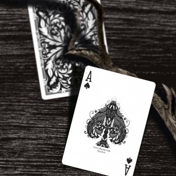 Leaves Playing Cards - Shadow Collector's Edition White by Dutch Card House - Image 10