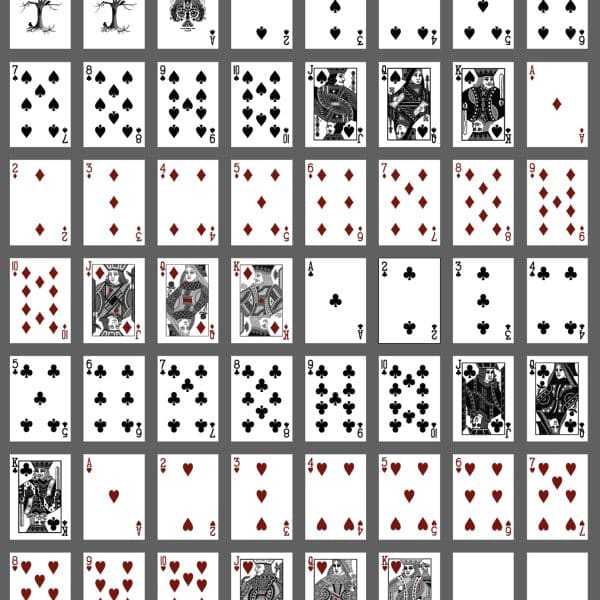 Leaves Playing Cards - Shadow Collector's Edition White by Dutch Card House - Image 6